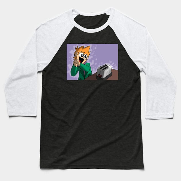 eddsworld toaster Baseball T-Shirt by Tracy Daum